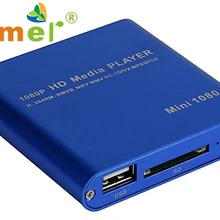 Красивый подарок ЕС Plug 1080 P мини HDD медиаплеер MKV/H.264/RMVB HD с хостом USB/SD Card Reader цена Dec30