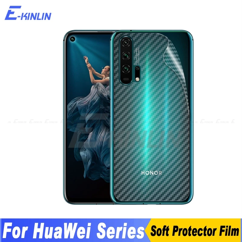 3D задняя крышка из углеродного волокна защитная пленка для HuaWei Honor Mate 30 20 10 Lite Pro Plus