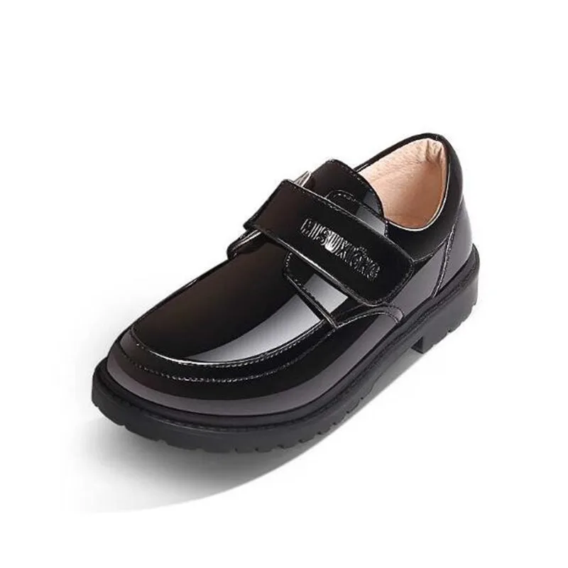 

New Classic Black Dress Shoes Children Student Fashion Low-heeled High Quality Leather Shoes Boys Baby Toddler Kids 02B