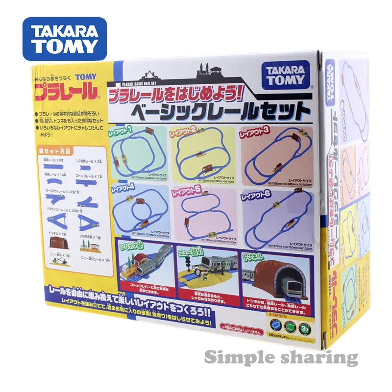 Takara Tomy tomica Plarail базовый Стартовый Набор железной дороги, набор моделей, литые под давлением развивающие игрушки, волшебные миниатюрные детские куклы