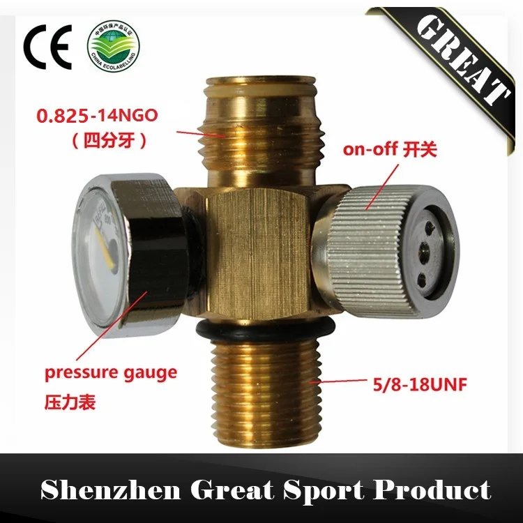 Buy GREAT Paintball CO2 Cylinder Tank Valve with On