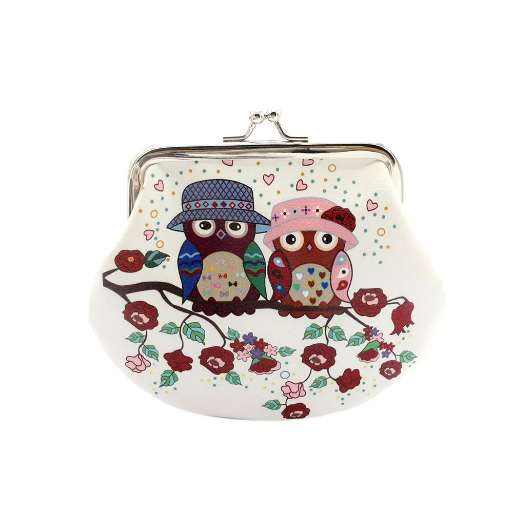 

Women Lady Most Popular Retro Vintage Owl Leather Small Wallet Hasp Purse Clutch Bag Soft Leather Phone Card Female Clutch#YL