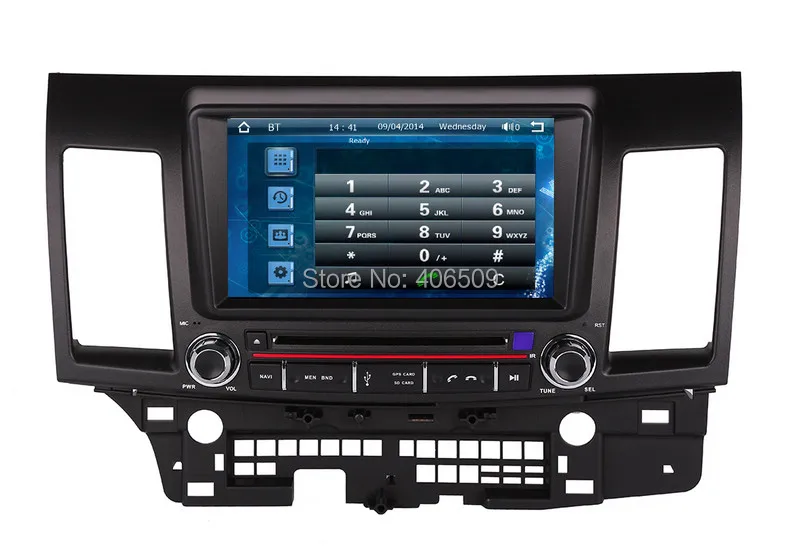 Best 8" Head Unit Car DVD Player for Mitsubishi Lancer 2007-2013 wtih GPS Navigation Radio Bluetooth TV SD USB AUX Audio Navigator 3