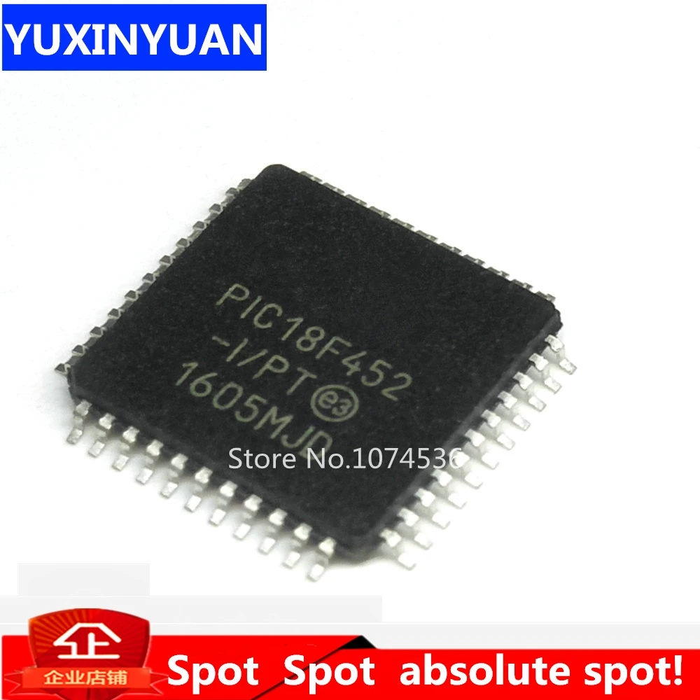 1PCS MCU IC MICROCHIP TQFP-44 PIC18F452-I//PT PIC18F452T-I//PT PIC18F452-E//PT
