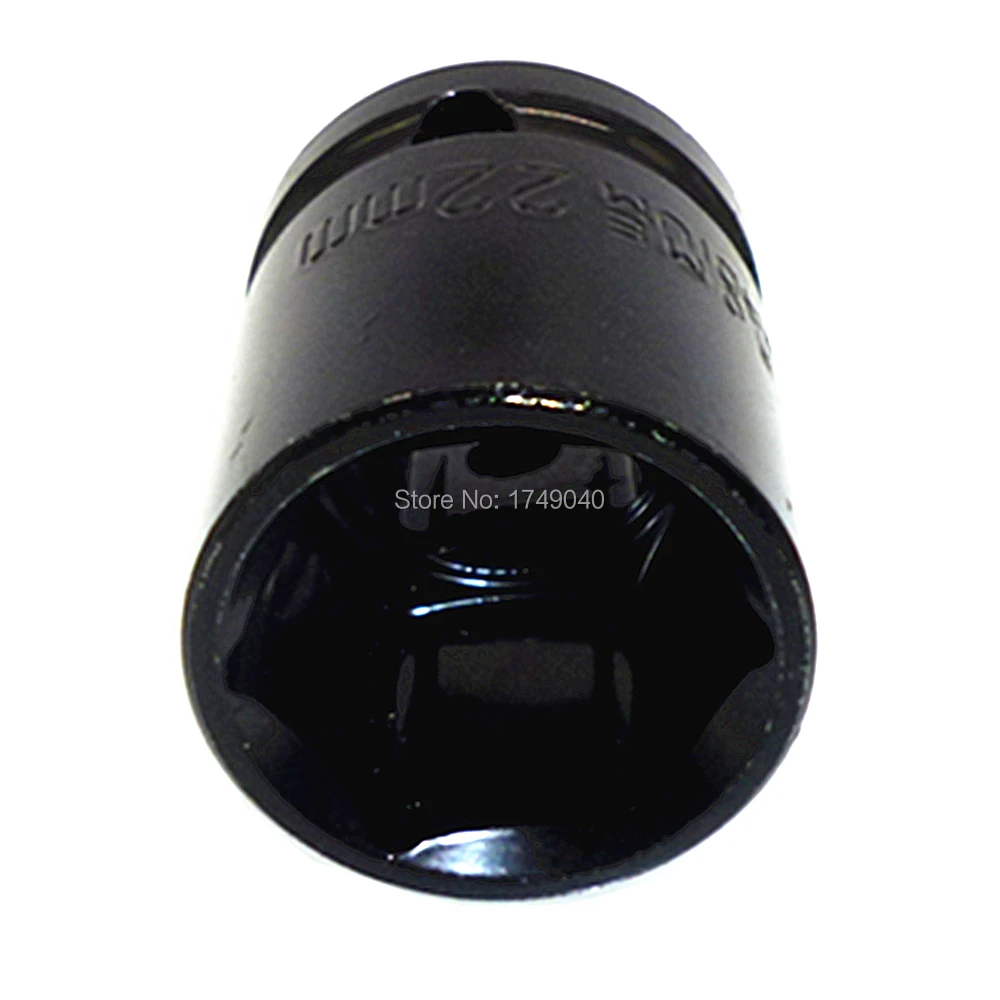 Impact Socket 1/2 Inch Square Drive 6 Point Metric Shallow Socket