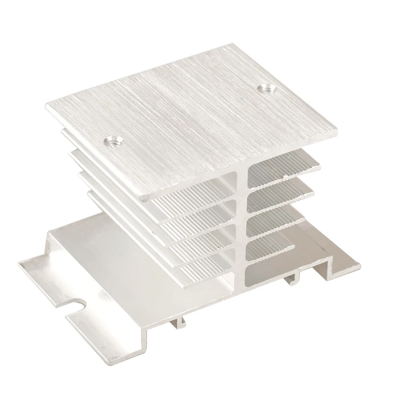 

T60 Aluminum Heat Sink Dissipator For 10A - 25A Single Phase SSR Solid State Relay 60X50x50mm Heat Dissipation Radiator Newest