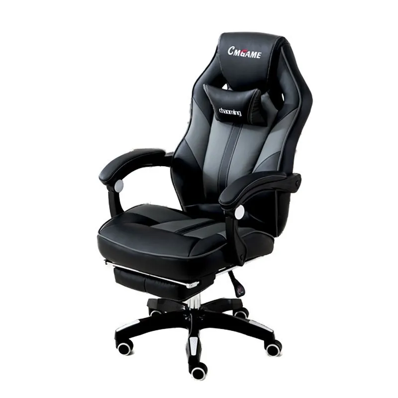

Widening Backrest Poltrona Gaming Silla Gamer Office Boss Chair Ergonomics Massage Can Lie Synthetic Leather With Footrest