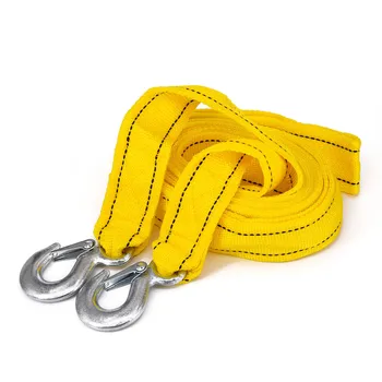 

Heavy Duty Cable 13 Feet Van 5 Tons Car Tow Towing Strap Rope Auto Tools Yellow Traction Pull