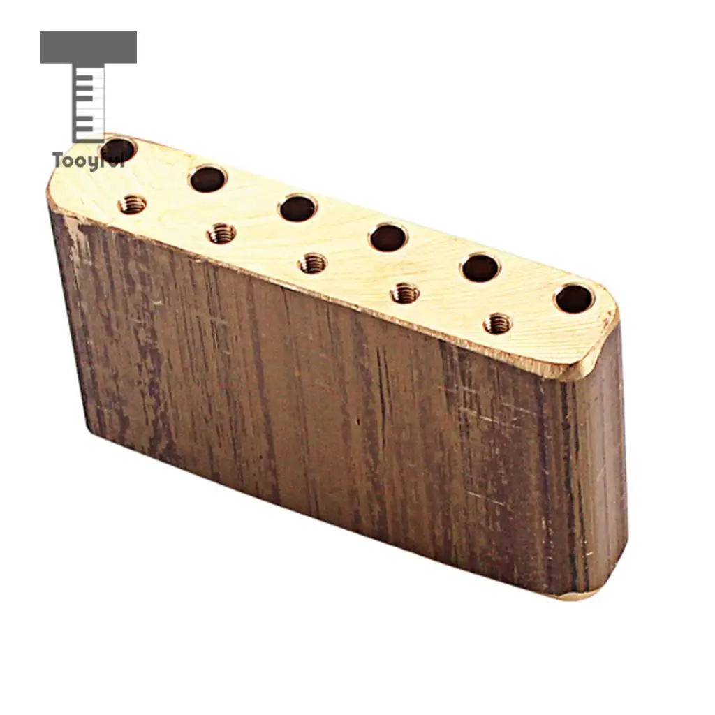 Tooyful Finest Brass Tremolo Block Sustain Bridge for Strat Electric Guitar Replacement Parts