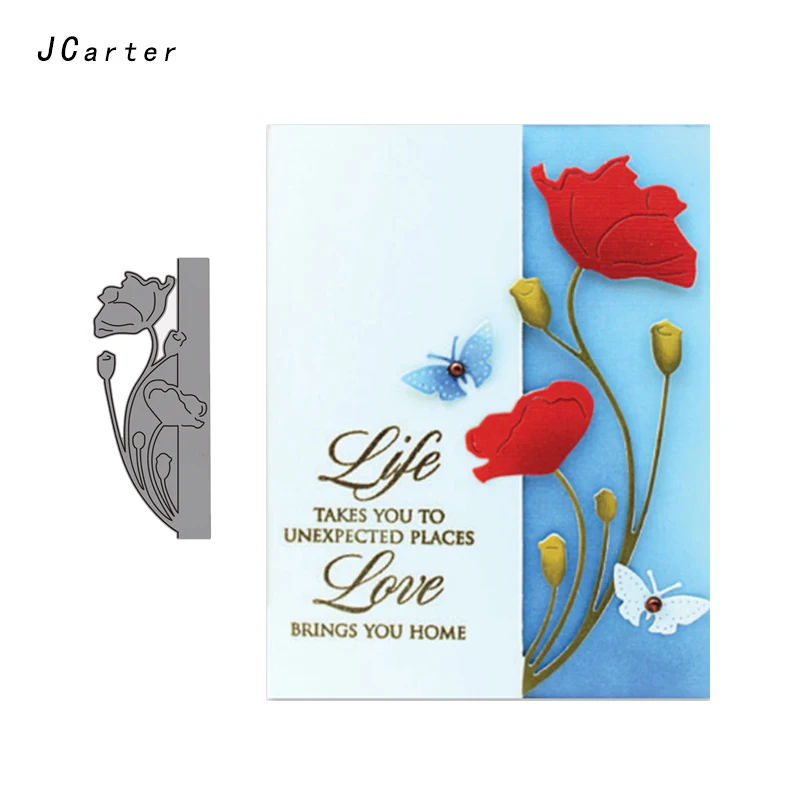 

JC Metal Cutting Dies for Scrapbooking Rose Flower Die Cut Card Make Decor Stencil Craft Folder Paper Handmade Album Alinacrafts
