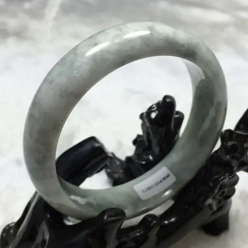 

free shipping 01912 Certified Grade "A" Natural Green Jadeite Jade Gems Bangle Bracelet