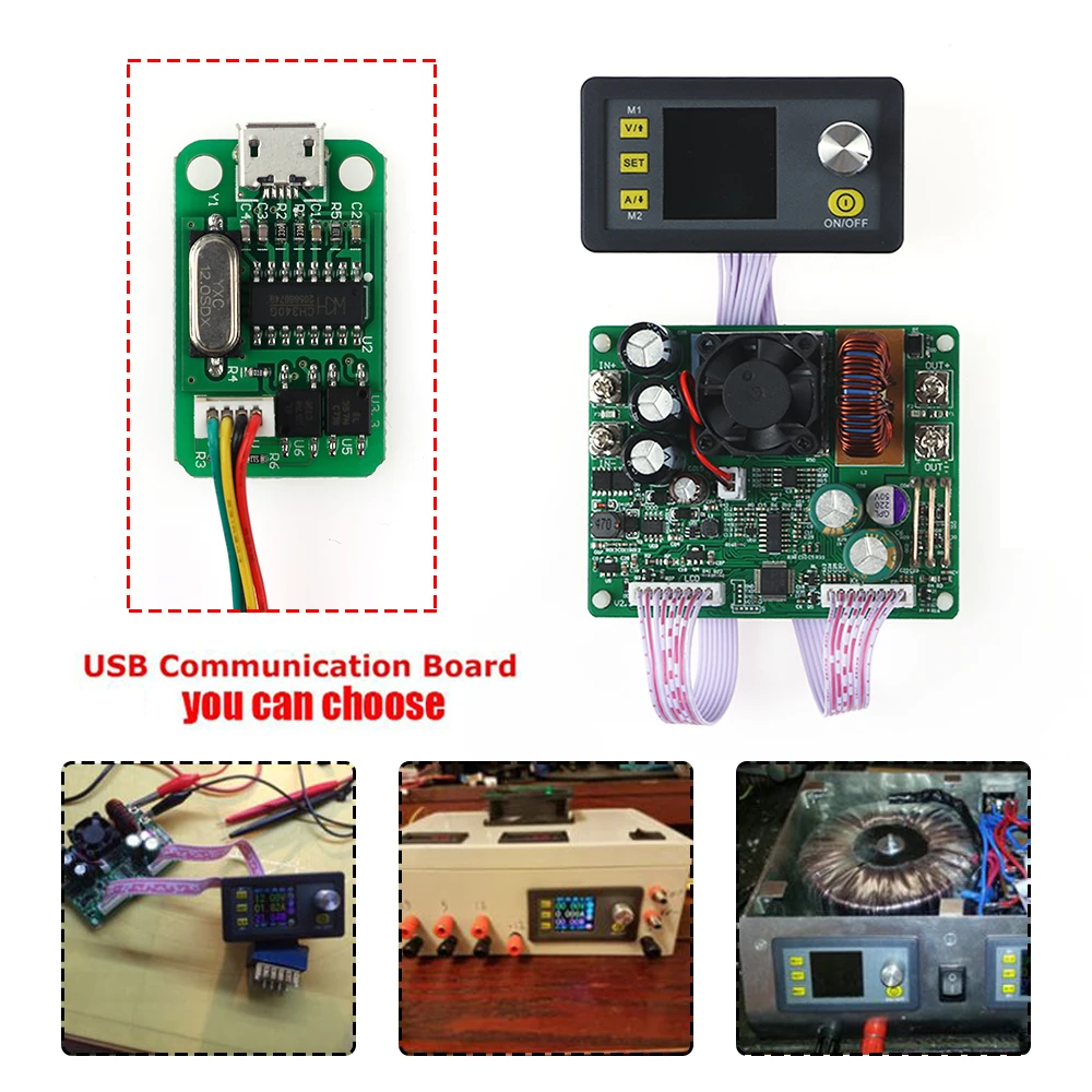 

RD DPS5015 communication Constant Voltage current Step-down Power Supply module buck Voltage converter LCD voltmeter 50V 15A