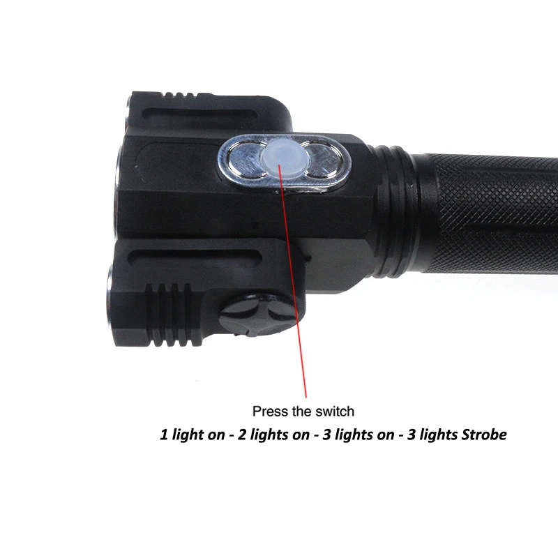 CREE T6 + 2 * XPE вращающийся фонарик 8000LM светодиодный Lanterna для кемпинга охоты Мини