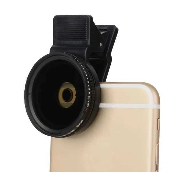 Zomei Регулируемый 37 мм нейтральная плотность клип на ND2-ND400 телефон камера фильтр объектив для iPhone huawei samsung Android ios мобильный