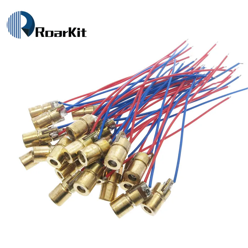 1 шт. лазерные диоды 5 мВт 650 нм диоды RED Dot Лазерная Диодная схема 3 В/5 В 5 мВт 650 нм модуль указка прицел Медная головка
