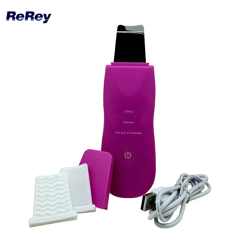 New Portable Ultrasonic Skin Scrubber Facial Exfoliator Peeling Machine