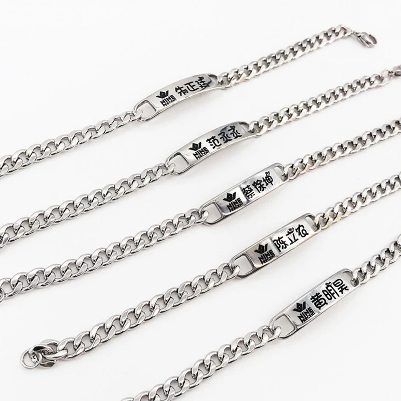 

Nine Percent Fashion Titanium Steel Bracelet Justin Fan Chengcheng Chain Wristband Bangle Jewelry
