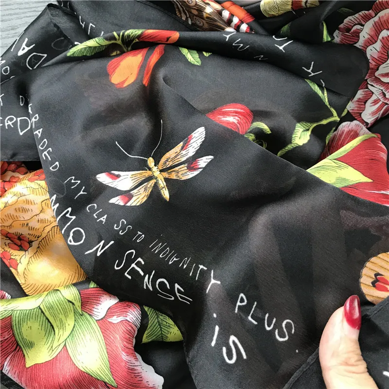 4 Colors Ladies fashion scarf butterfly sunscreen shawl long scarf travel beach towel