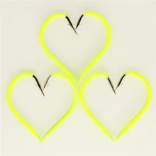 100 шт. цветные рыболовные Крючки 8#10#12# флуоресцентные цветные рыболовные крючки из углеродистой стали, аксессуары для ночной рыбалки