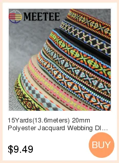 Meetee 10Meters 50mm Ethnic Jacquard Polyester Webbing Costume Belt Decoration Lace Ribbon DIY Bags Strap Band Sewing Accessory