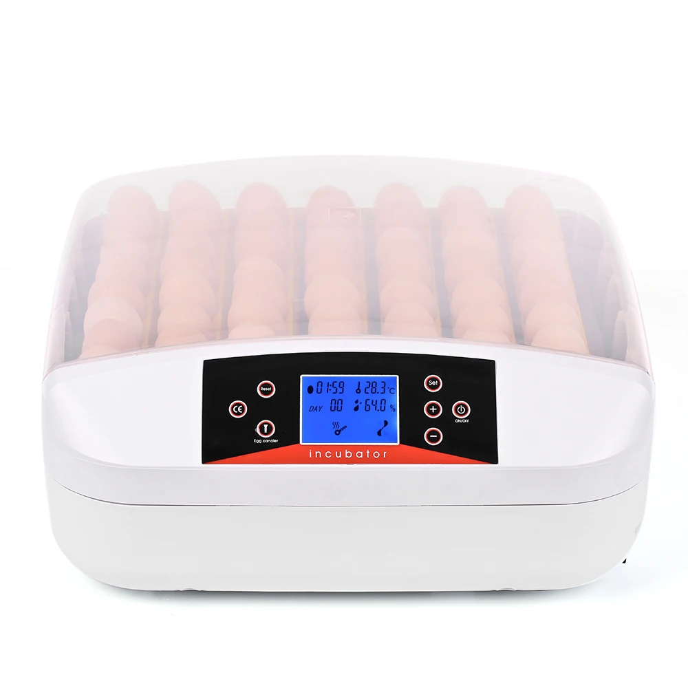 56 Eggs Incubator Full-automatic Egg Incubator Hatcher Eggs Hatching Machine with Temperature Control Onekey LED Egg Tester