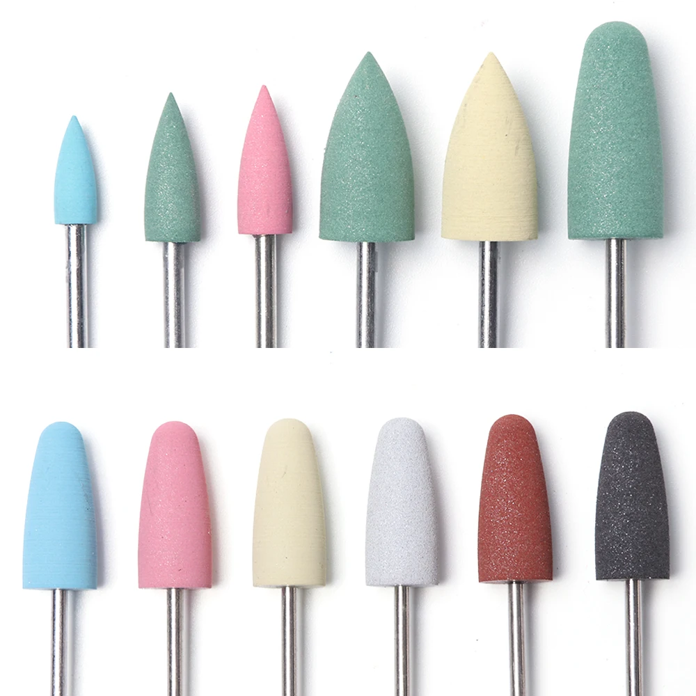 

6pc/pack Ceramic Nail Drill Bits Electric Manicure Milling Machine Burr Cutter Tips Nail File Set Manicure Accessories Tool SAJG