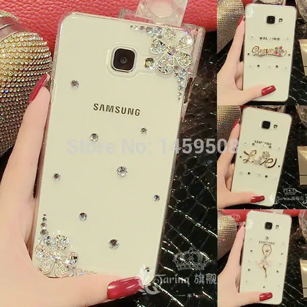 

For Samsung Galaxy A3 A5 A7 A8 A9 A6 Plus 2015 2016 2017 2018 A8s A9s A6s Star Handmade Rhinestone Flower case Diamond cover