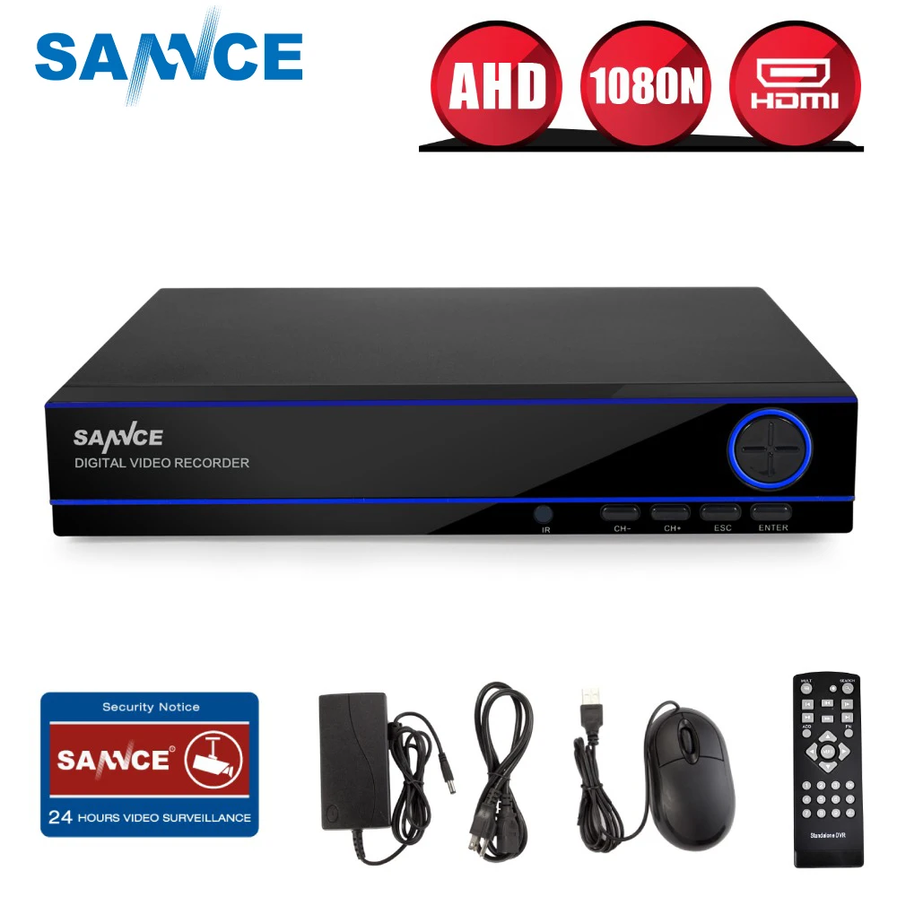 Здесь продается  SANNCE 16CH Full 720P AHD CVI Security DVR HDMI 1080N Hybrid CCTV NVR HVR Video Recorder 16 Channel for Home Surveillance System  Безопасность и защита