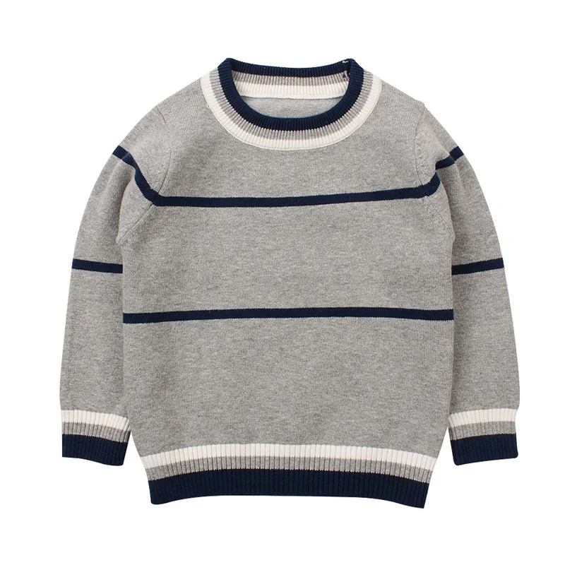 Casual Striped Baby Sweater For Boys Warm Knitted Baby Boys Sweater Long Sleeve O-Neck Kids Clothes Spring Autumn Boys Clothing (27)