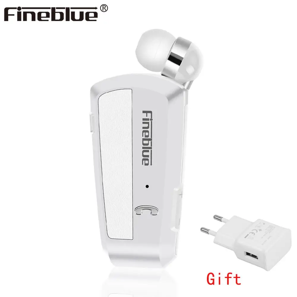 Luxury Newest Fineblue F990 Wireless business Bluetooth Headset Sport Driver Earphone Telescopic Clip on stereo earbud Vibration