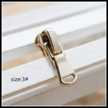 

3# 20pcs Wholesale High quality gold metal copper zipper head, clothing accessories,DIY Zipper Sliders Garment Accessories,10
