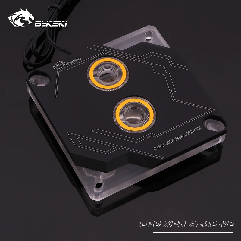 Bykski CPU-XPR-A-MC-V3, For Intel Lga115x/2011 CPU Water Blocks, RBW Lighting System, Microwaterway Water Cooling Block