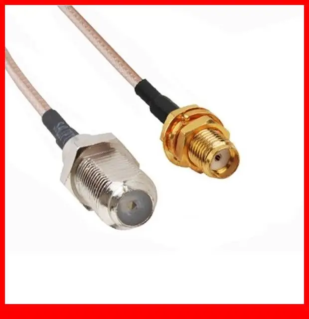 

10 pcs 15CM Extension cable SMA Jack to F Jack RG316