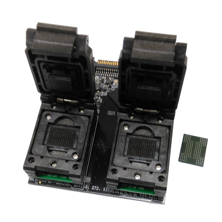BGA152 BGA132 Zu DIP48 Test Buchse Clamshell Struktur Jig SSD Interface Steckdose Leuchte