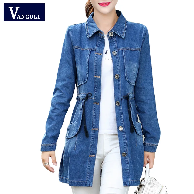 casaco jeans feminino longo