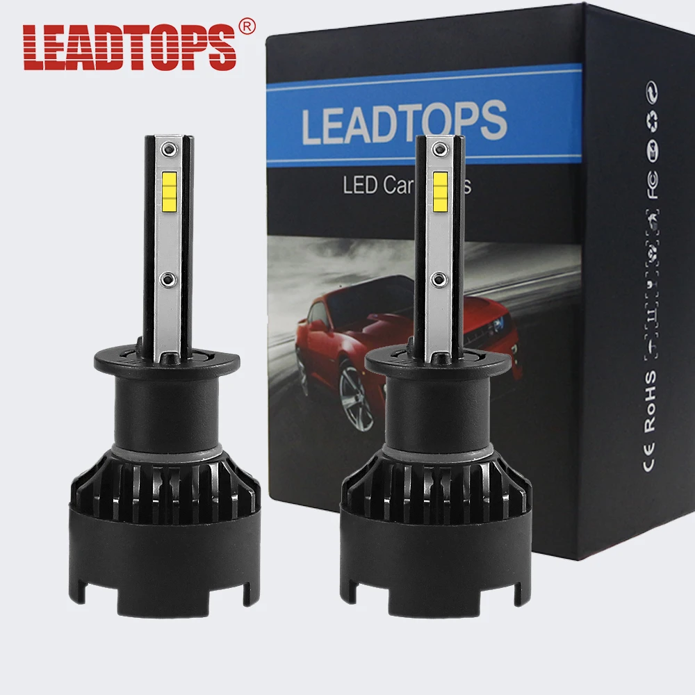 Goedkoop LEADTOPS Mini Maat 1 set 9000LM Auto Koplamp H4 H7 LED H1 H11 9005 HB3 LED H8 H9 CSP CHipS auto Koplamp Auto Licht H4 CJ