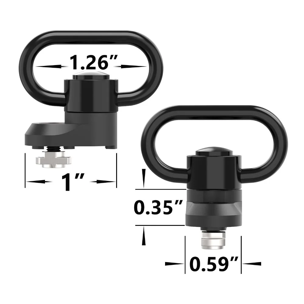 Фонарь с поворотным креплением 1 25 дюйма QD Swivel в комплекте|Аксессуары для