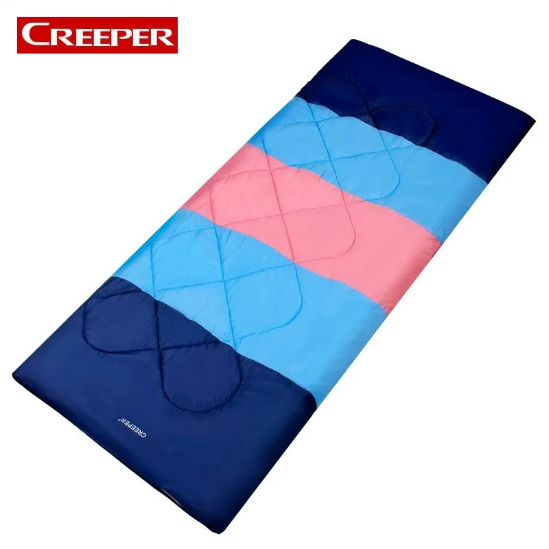 

Outdoor Camping Hiking Sleeping Bags Spring Autumn Single Person Portable Envelope Fleece Lined Sleeping Bag 190*85cm Free Ship
