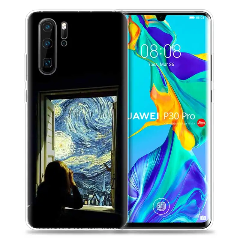 HP-08 Чехол для huawei P30 P20 P10 P9 mate 10 20 Lite Pro сумка для мобильного телефона P Smart Z Plus Accent wall lockscreen art Tumblr P - Цвет: HP-08