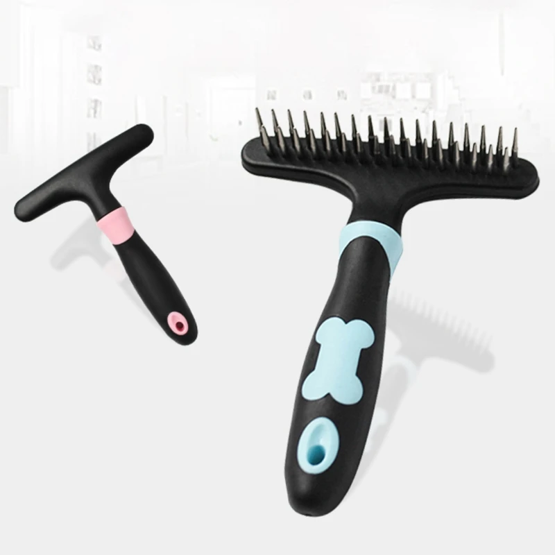 

Pet Hair Removal Comb Dog Short Medium Hair Brush Handle Beauty Brush Accessories Comb For Care Cats Hair Combs Grooming Tools