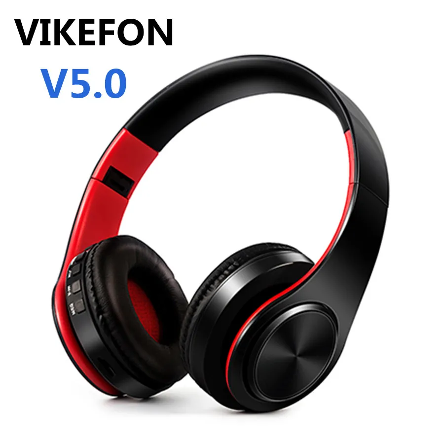 VIKEFON новые V5.0 беспроводные Bluetooth наушники гарнитура стерео наушники с микрофоном/TF карта для мобильного телефона музыка