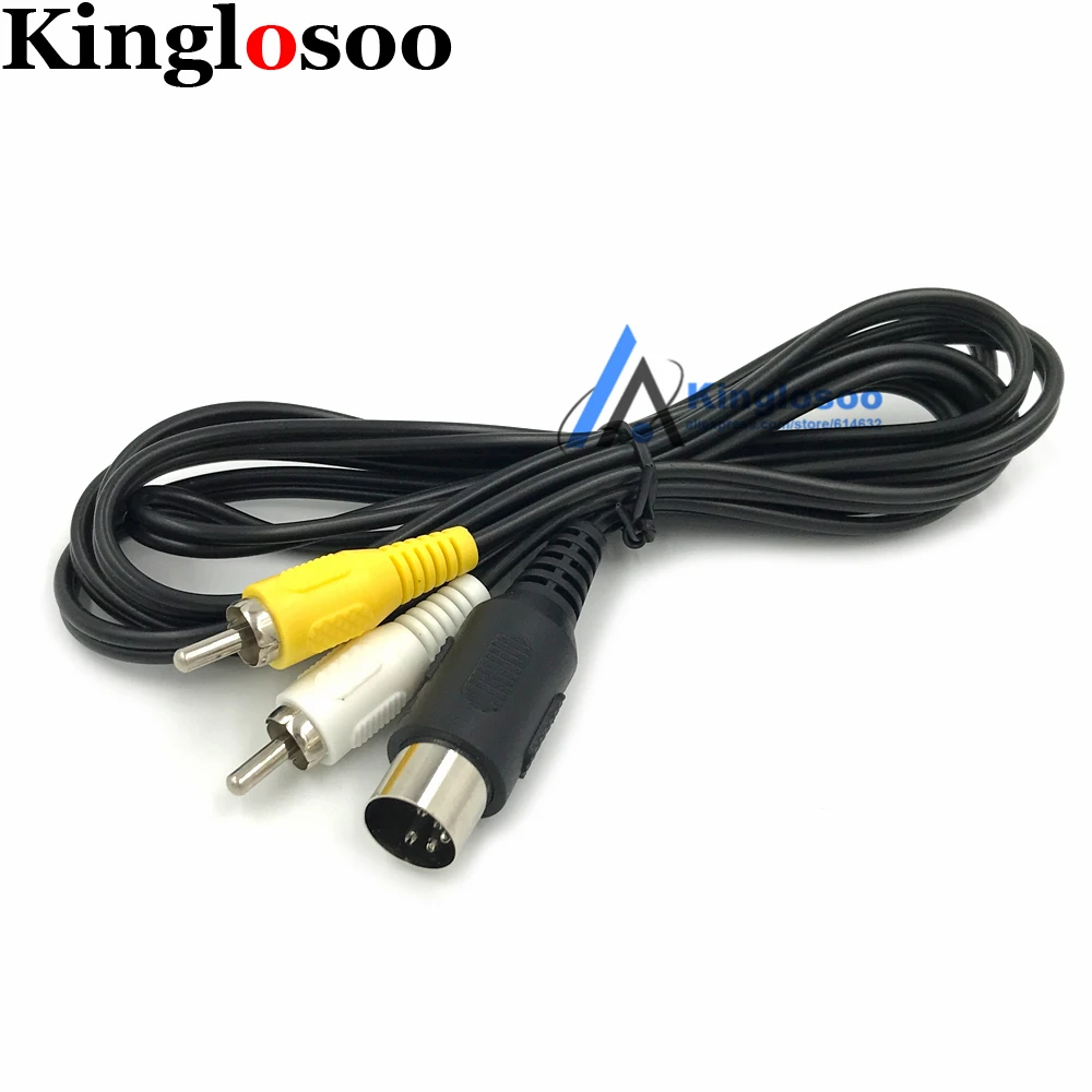 

10PCS Top quality A/V Cable for SEGA MASTER SYSTEM 1 & MEGADRIVE 1 TV / AV RCA video cable/lead
