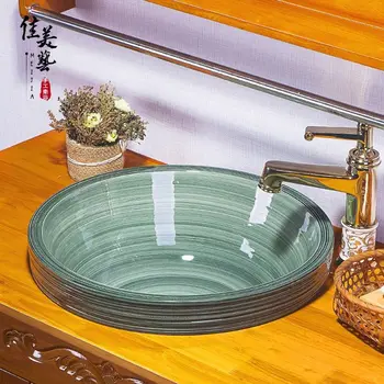 

A first batch of Meijia large-caliber pottery basin toilet wash basin Jingdezhen Art basin Z014