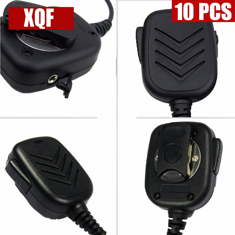 XQF 10 шт. 2 контактный динамик с микрофоном PTT для Icom двухстороннее радио IC-F24S IC-F31 IC-F3 IC-F3S