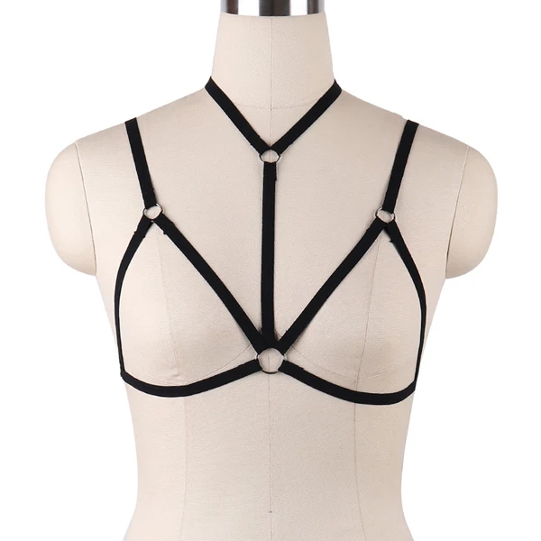 Amazon.com: Body Harness Bra Women's Lingerie cage Top Chest
