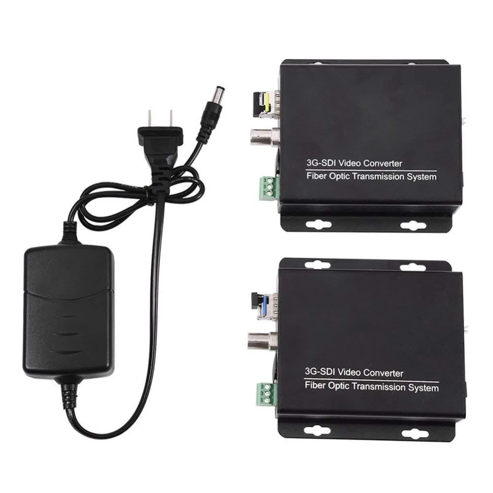 

SDI Transmitter Receiver, 3G-SDI LC Fiber Optical Converter Video Audio Transmitter Receiver 1080P HD Display
