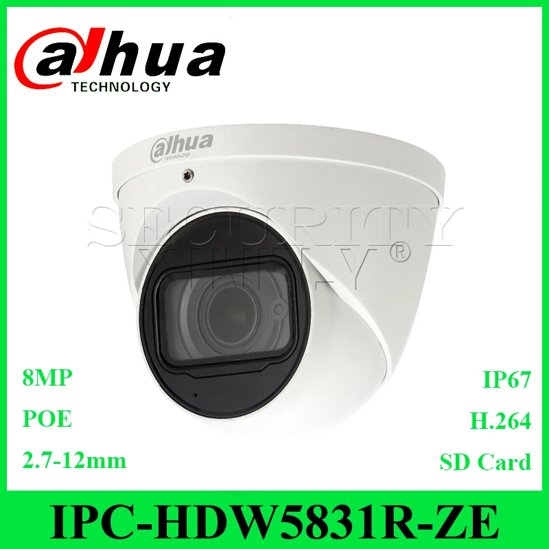 Dahua Original IPC-HDW4831EM-ASE 4K 8MP IR Eyeball Network Camera English