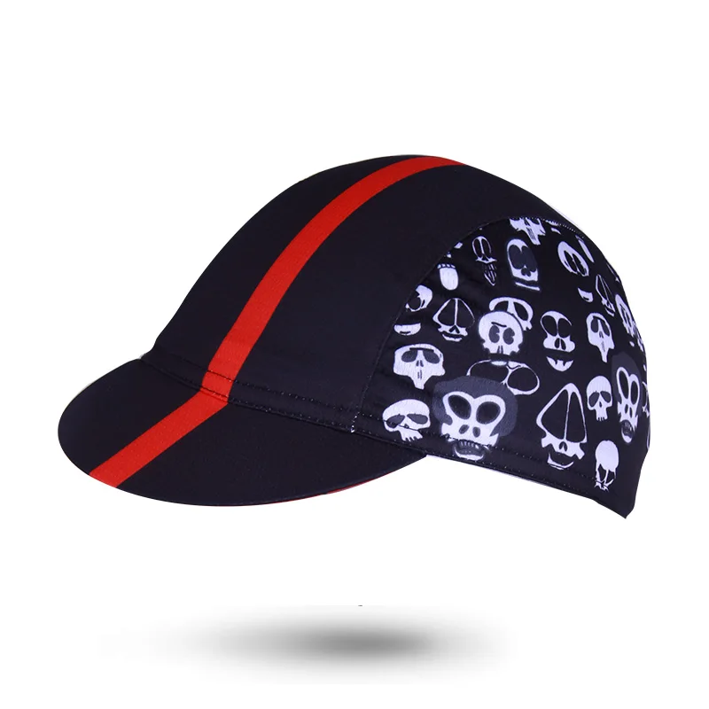 Skull Pattern Cycling Riding Cap Anti sweat Breathable Bandana Men Hat