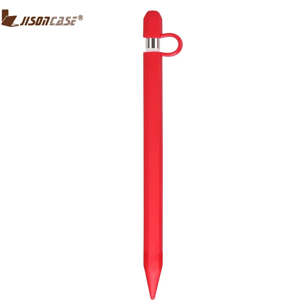 Jisoncase пенал для Apple Pencil модный силиконовый чехол Мягкий защитный анти потерянный