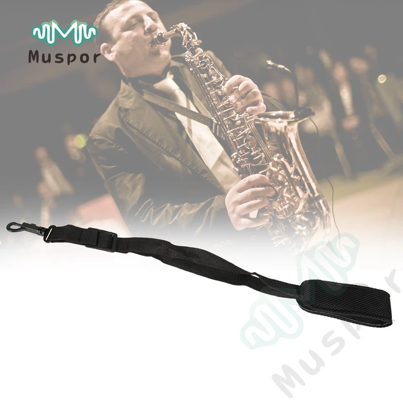 Adjustable Saxophone Sax Strap Padded Neck Sling For Alto Tenor and